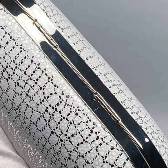 Chiara Boni Alba Metallic Leather Clutch - Picture 5 of 12